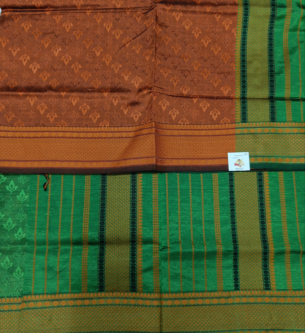 Semi silk embossed 6Yards