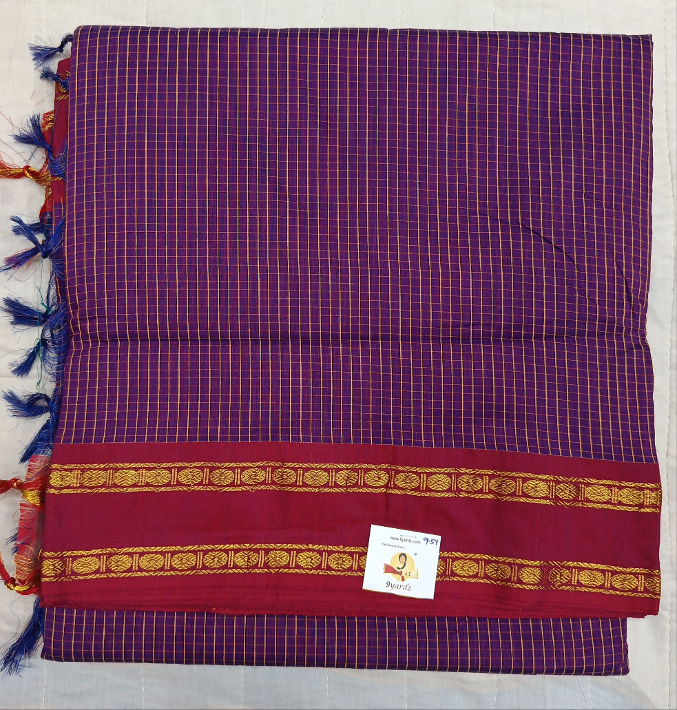 Kalyani Cotton checked 9.5 yards