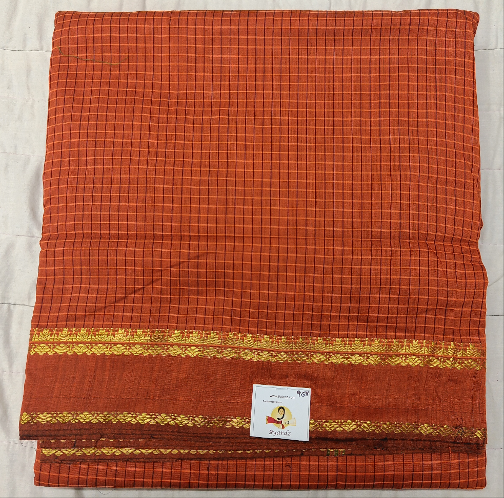 Kalyani Cotton checked 9.5 yards