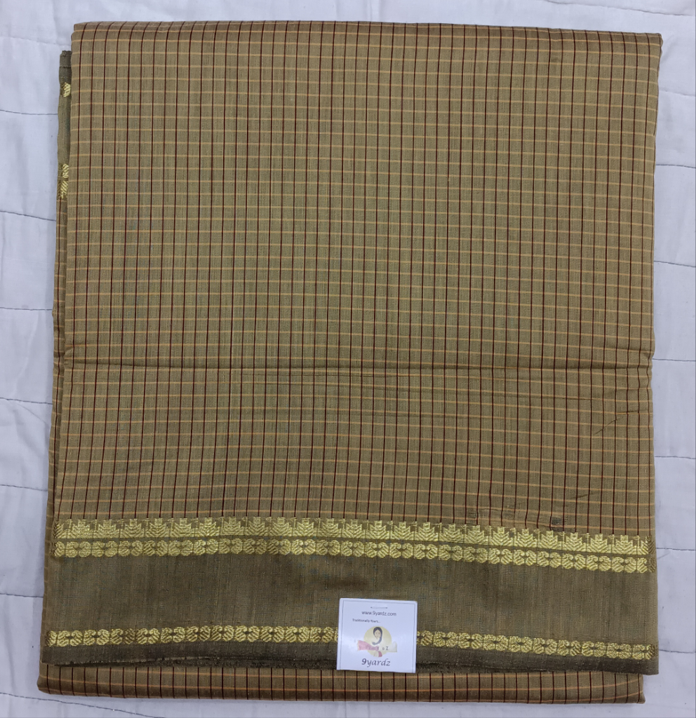 Kalyani Cotton checked 9.5 yards