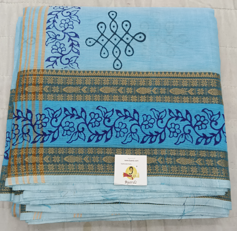Arupukottai cotton Printed 10 yards madisar