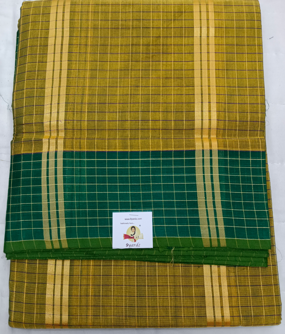 Devendra Small Zari checked  10 yards
