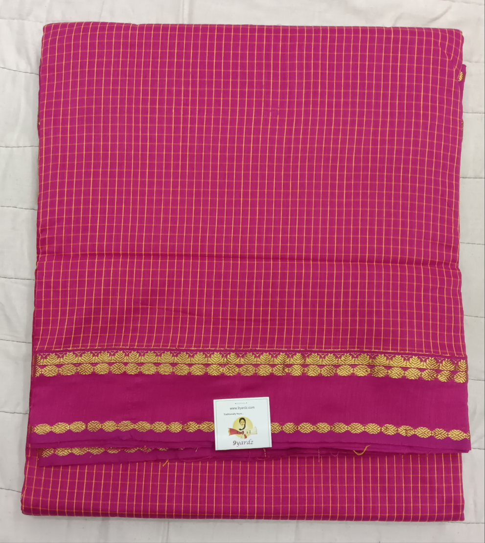 Kalyani Cotton checked 9.5 yards