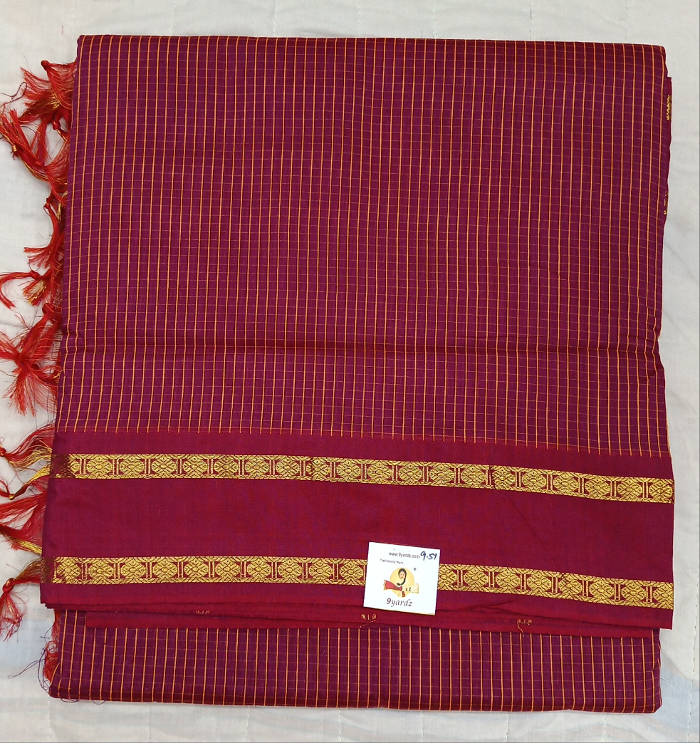 Kalyani Cotton checked 9.5 yards