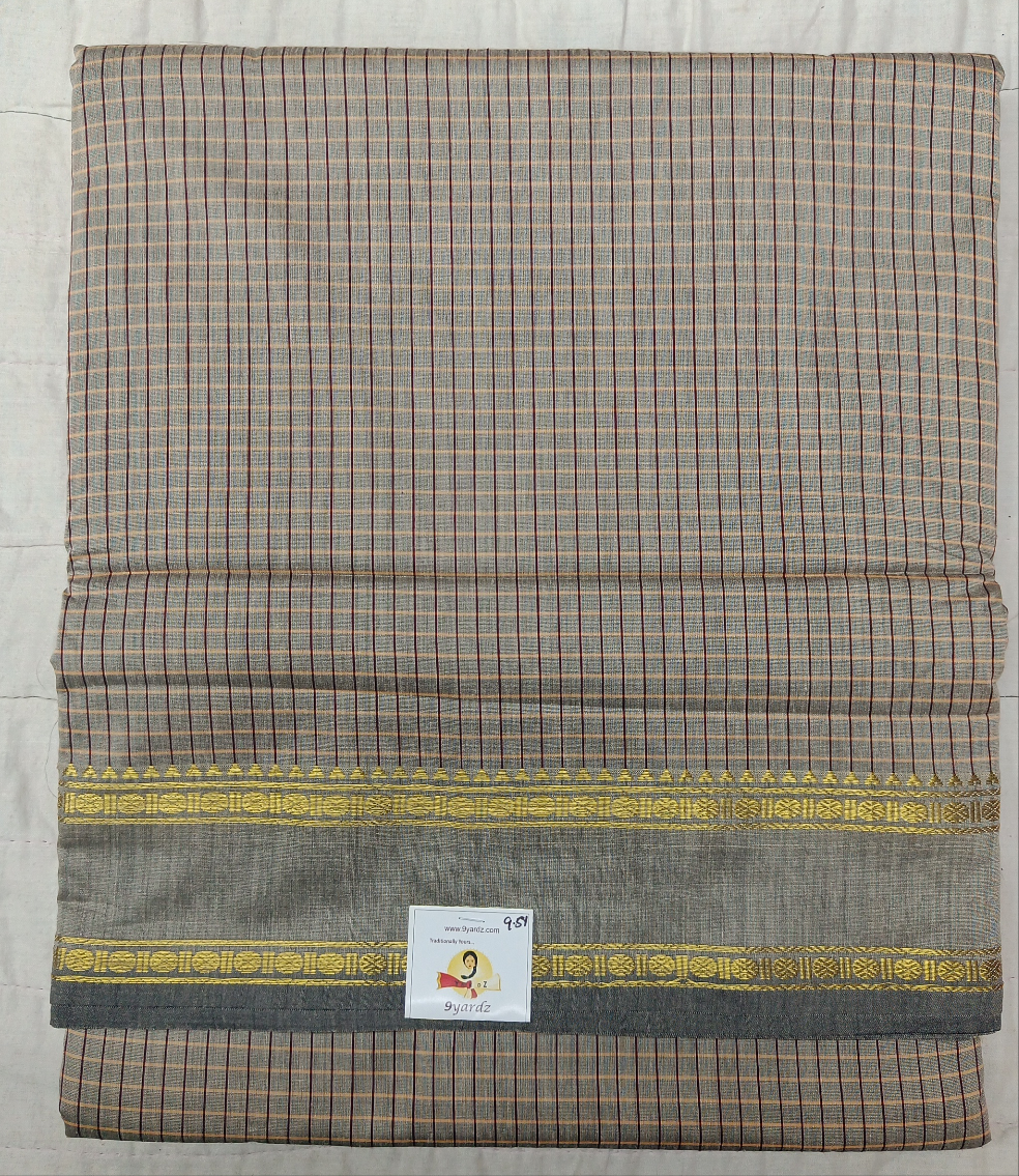 Kalyani Cotton checked 9.5 yards