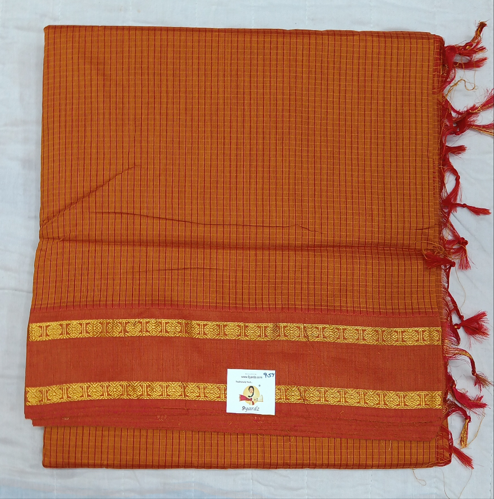 Kalyani Cotton checked 9.5 yards