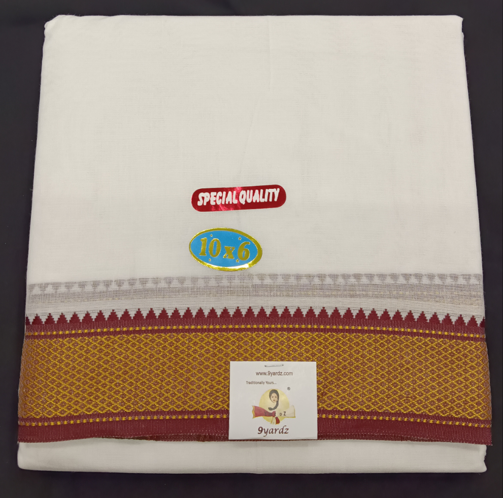 Nagari Cotton Dhothi 10*6