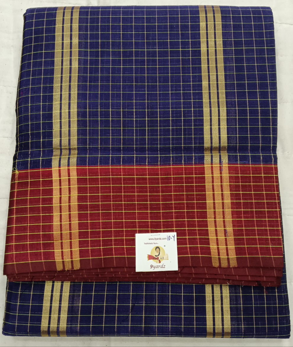 Devendra Small Zari checked  10 yards