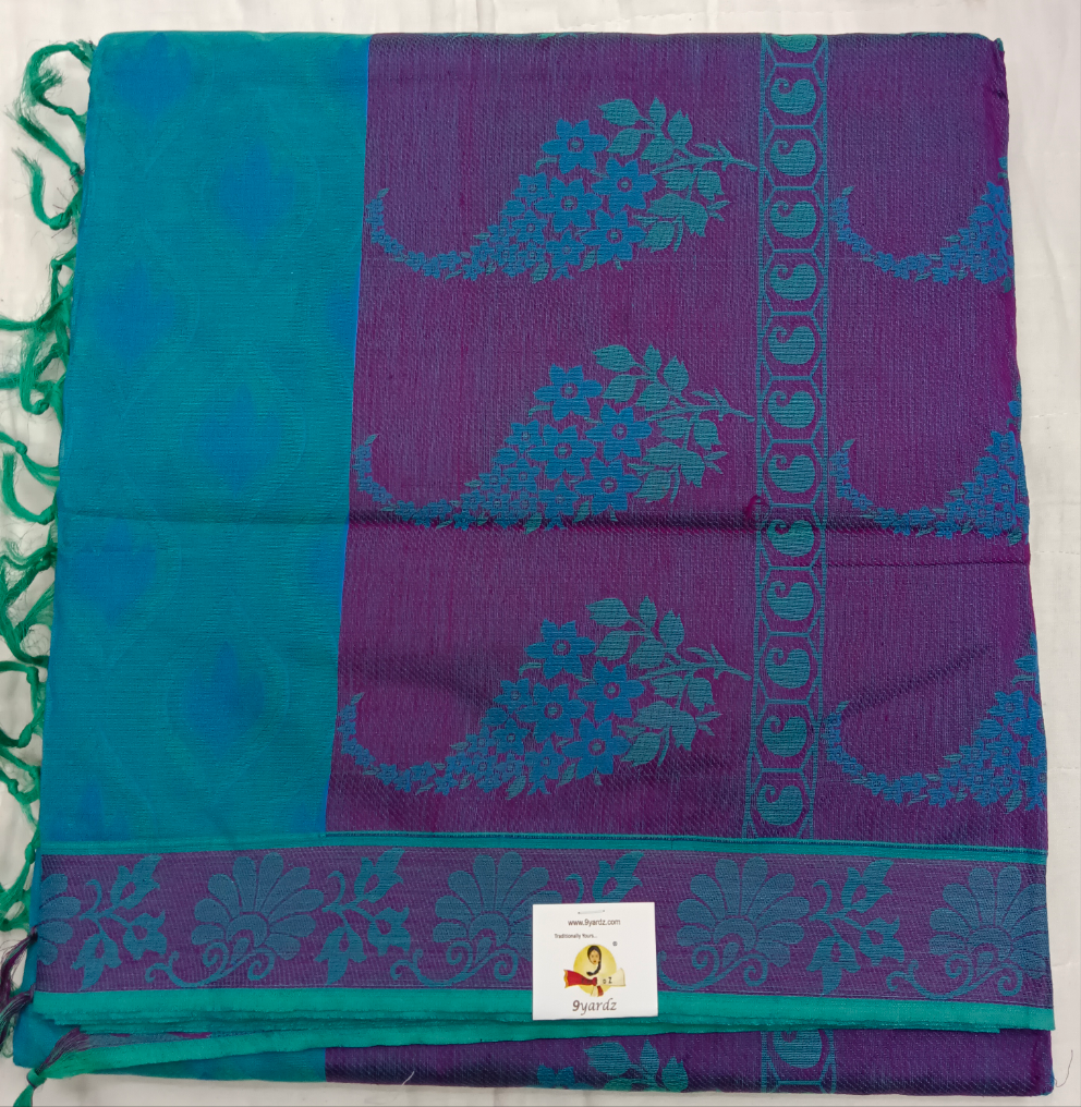 Rich Cotton Embossed sarees