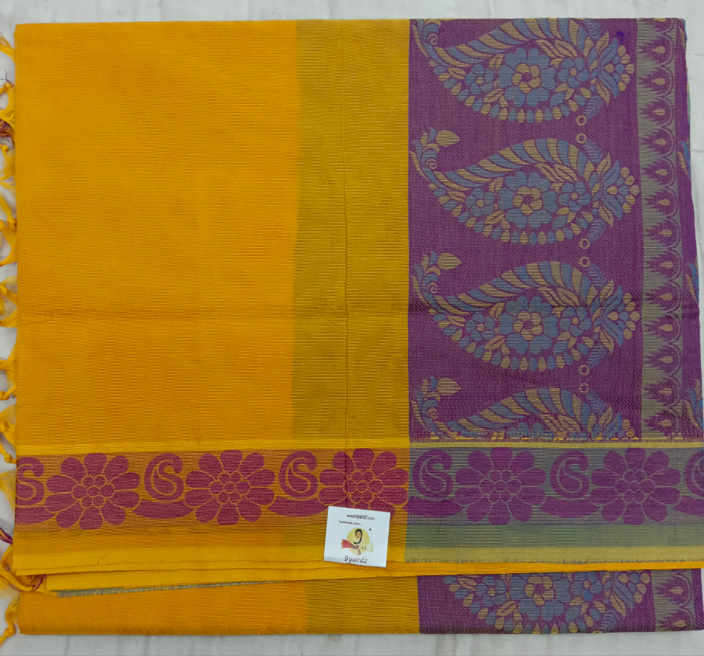 Rich Cotton Embossed sarees