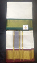 Load image into Gallery viewer, Pure cotton Muhurtham dhoti 10*6 16kann