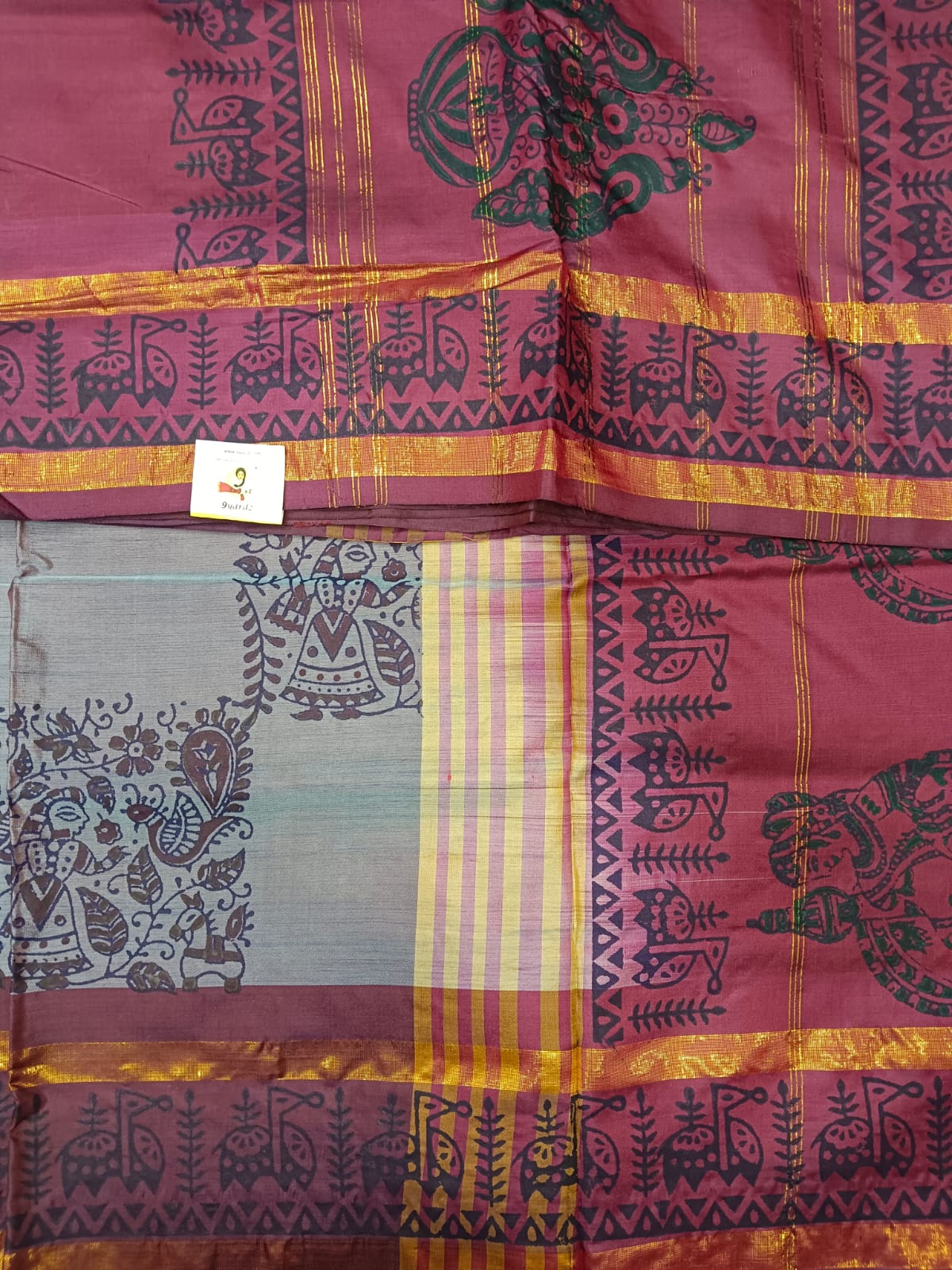 Chinallampattu printed madisar 10yardz