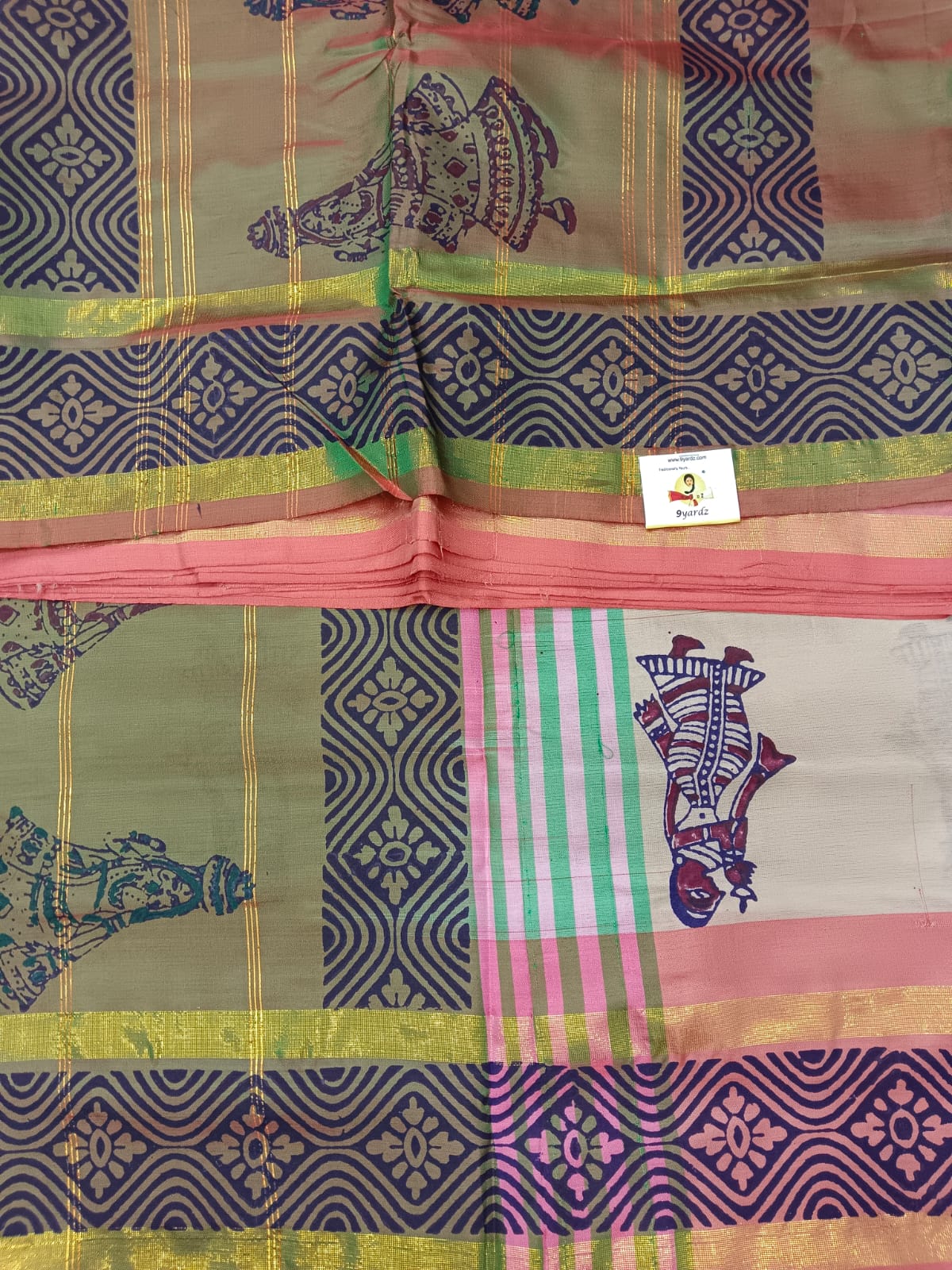Chinallampattu printed madisar 10yardz