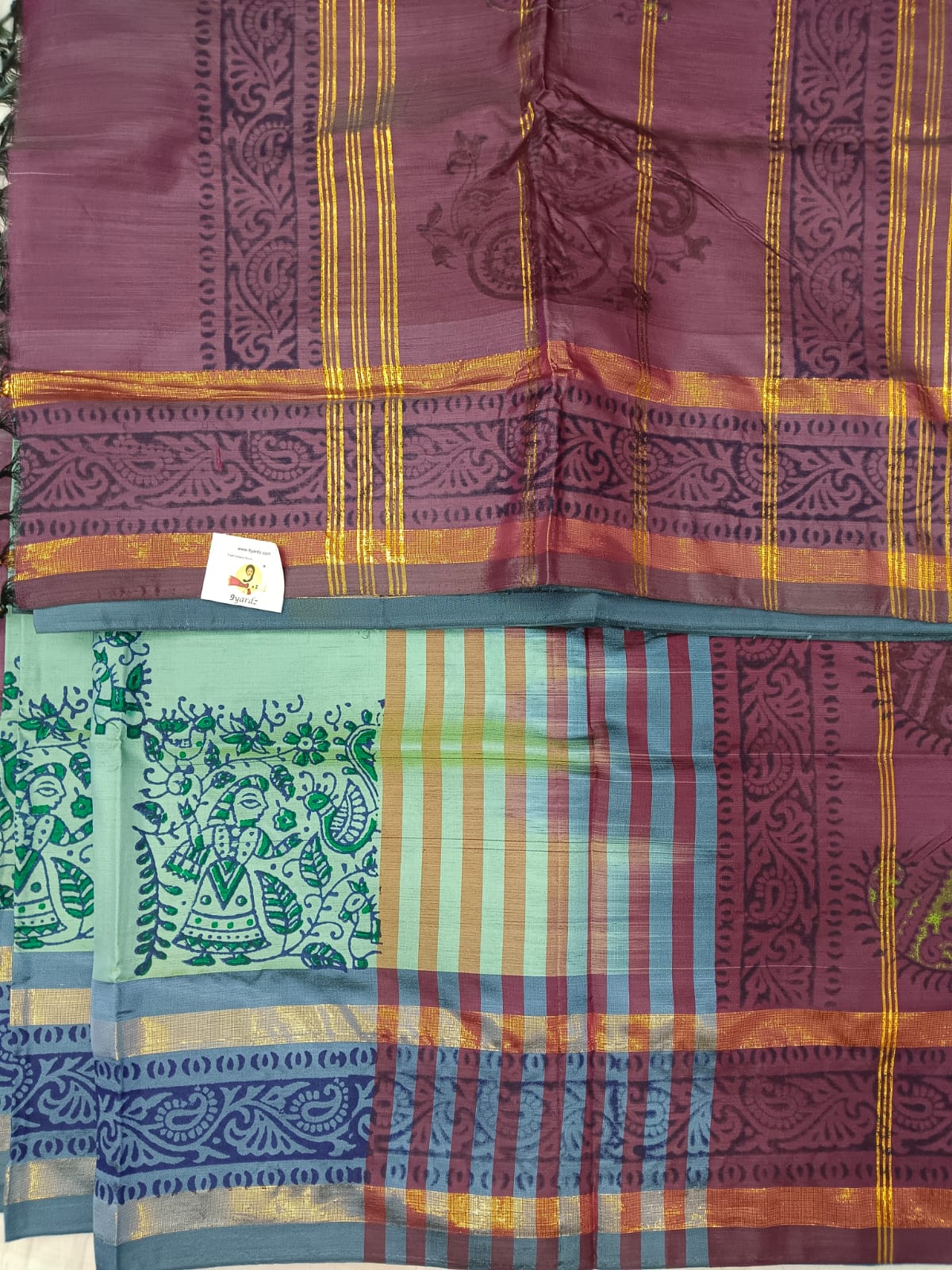 Chinallampattu printed madisar 10yardz