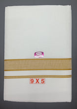 Load image into Gallery viewer, Soft Cotton bleached dhothi 9*5