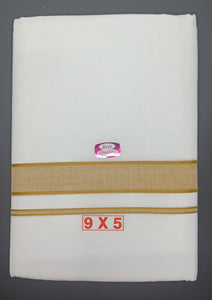 Soft Cotton bleached dhothi 9*5