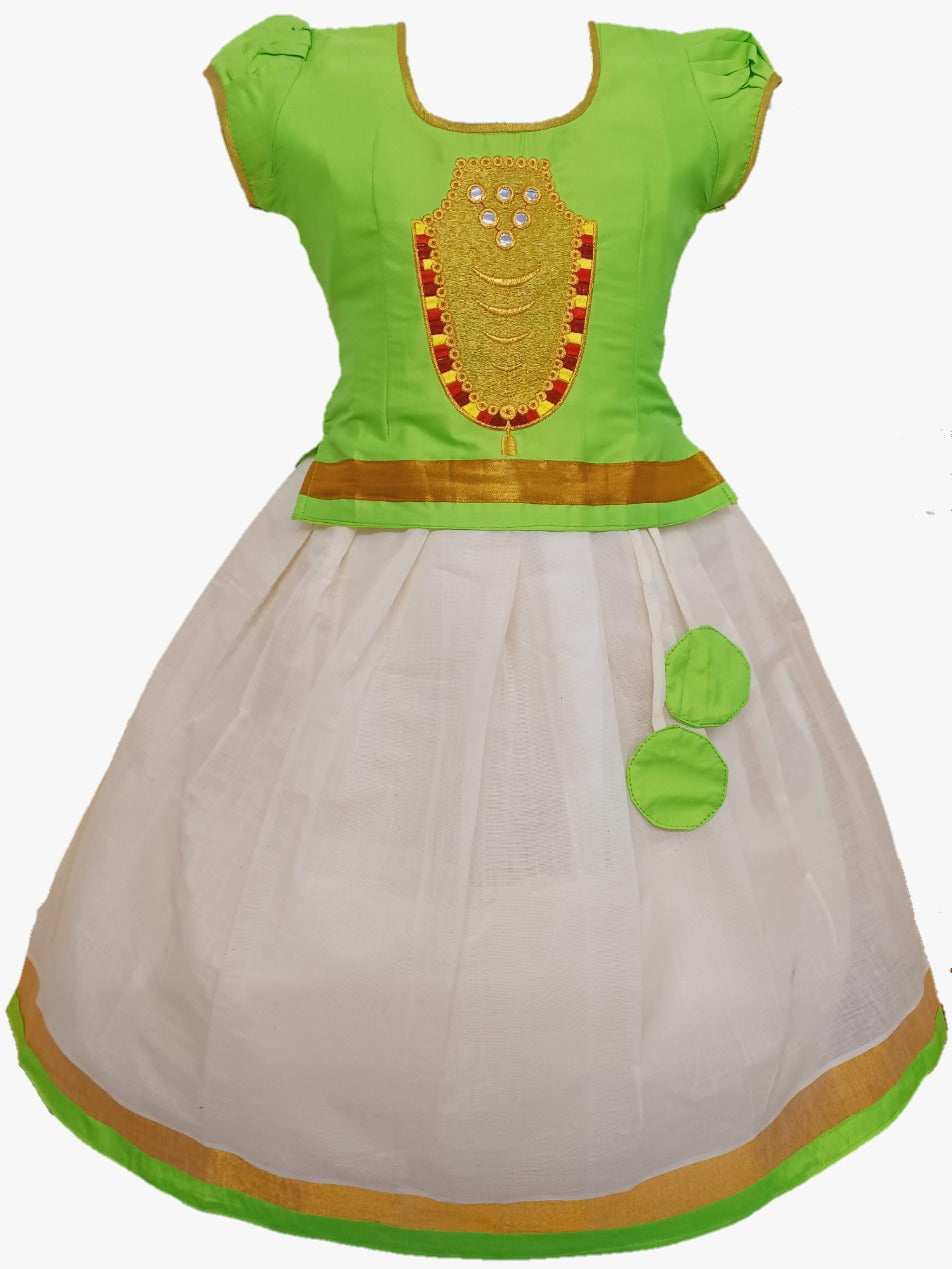 Embossed Pavadai