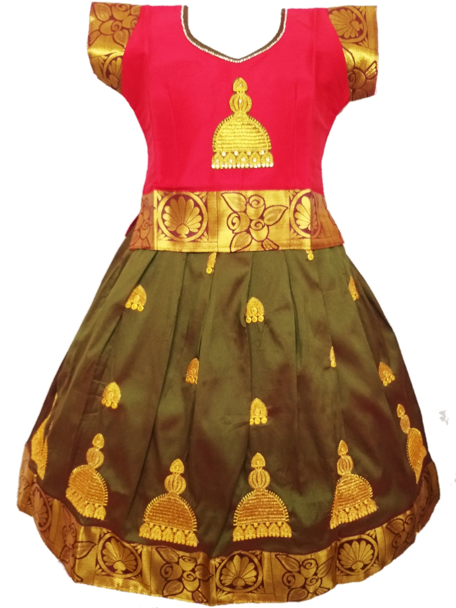 Embossed Pavadai