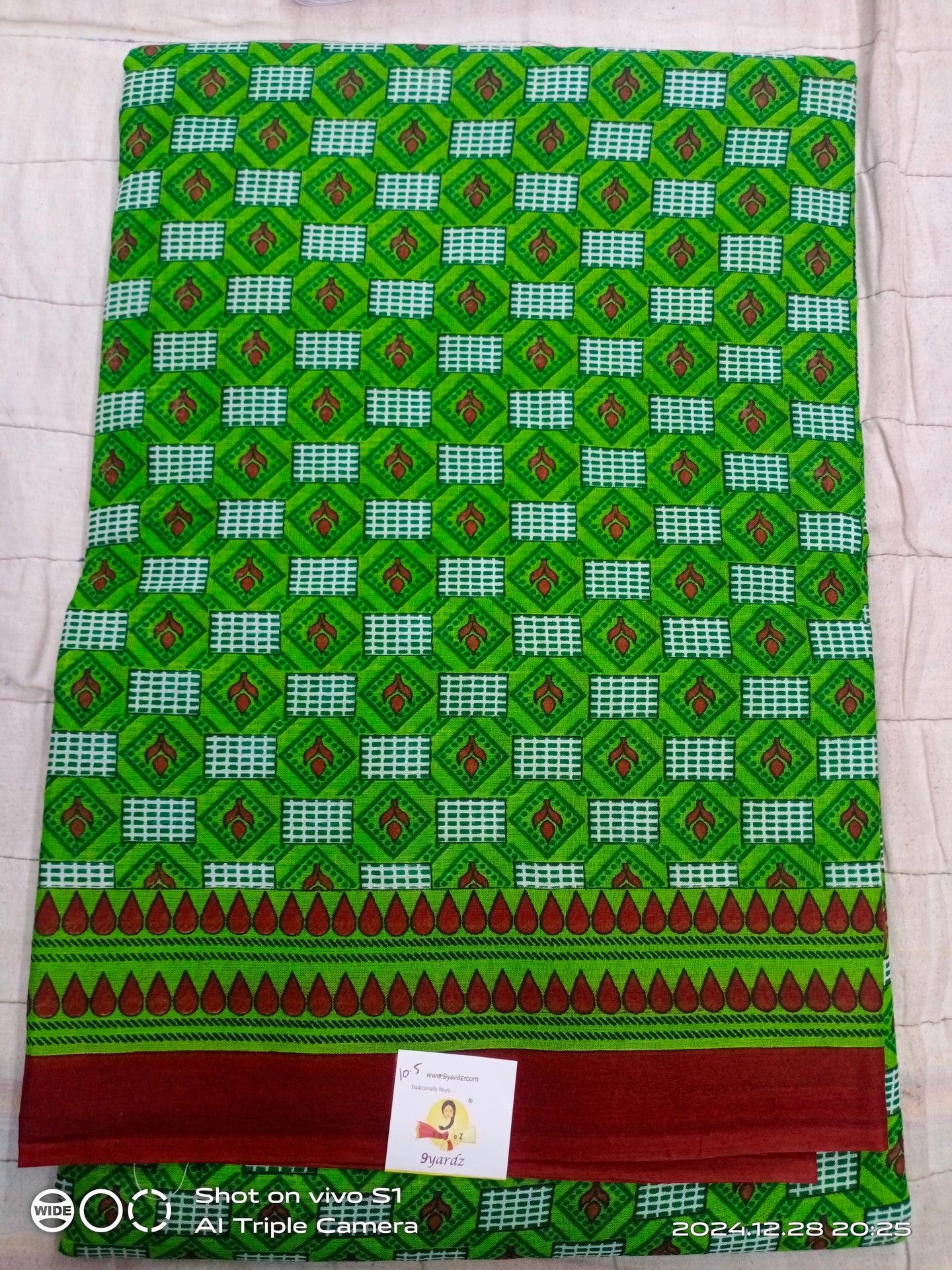 Erode cotton 10.5 yards madisar