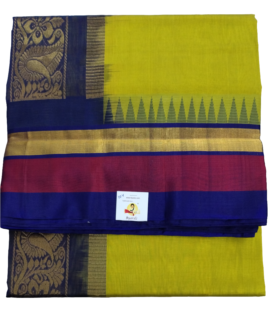 Pure silk cotton -Korvai 10yards madisar