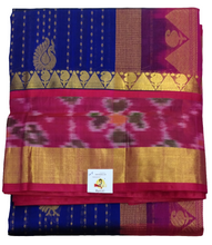 Load image into Gallery viewer, Korvai Silk Cotton Pochampalli 10yardz