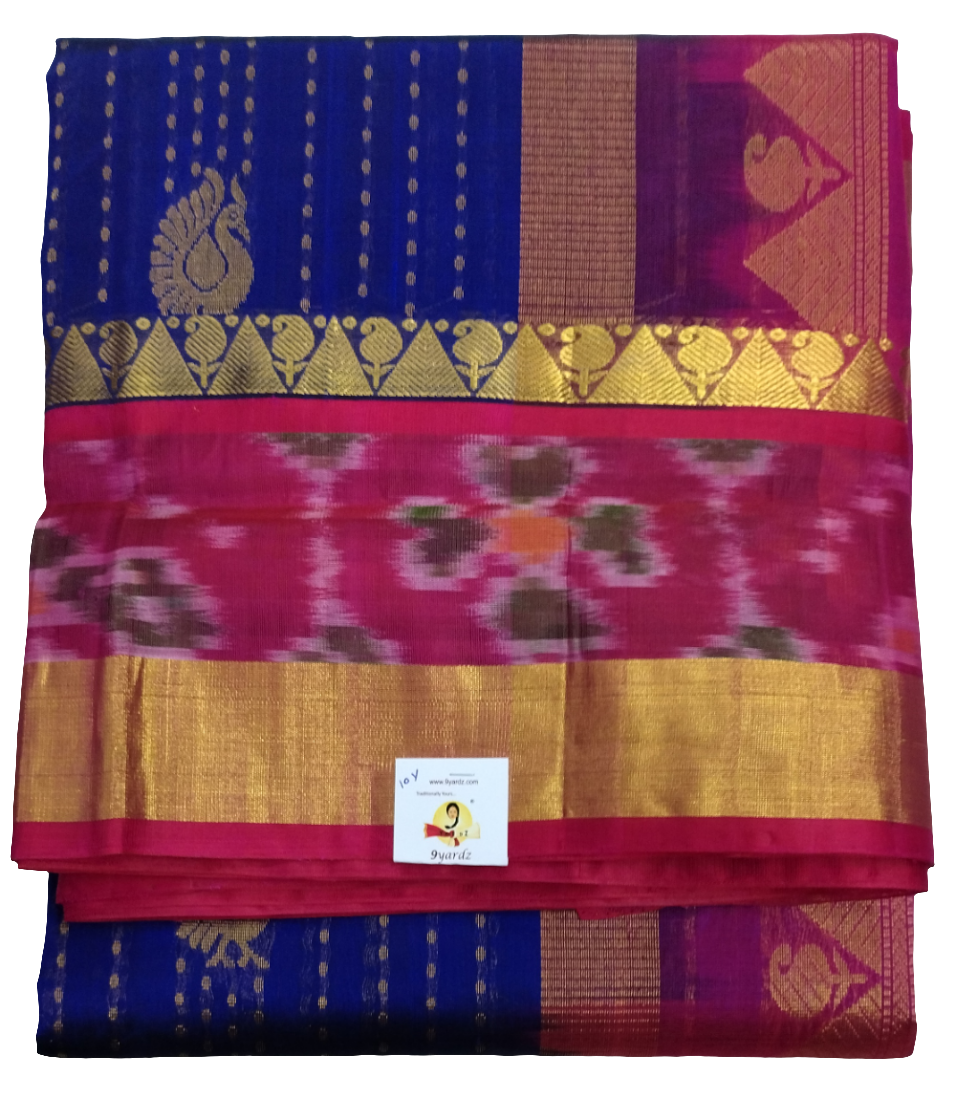 Korvai Silk Cotton Pochampalli 10yardz