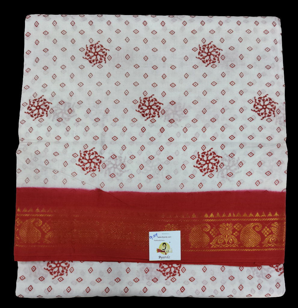 Sungudi cotton 9.5 yards madisar
