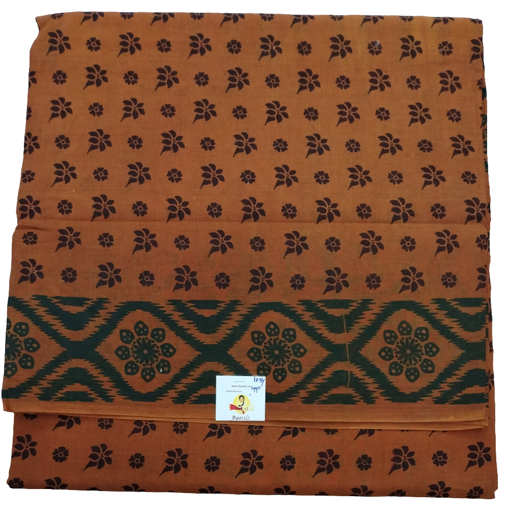 Sungudi cotton 10.5yards 49"