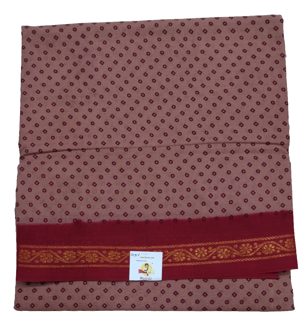 Sungudi cotton 9.5 yards madisar