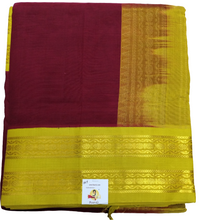 Load image into Gallery viewer, Pure silk cotton -Korvai 10yards madisar