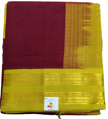 Pure silk cotton -Korvai 10yards madisar