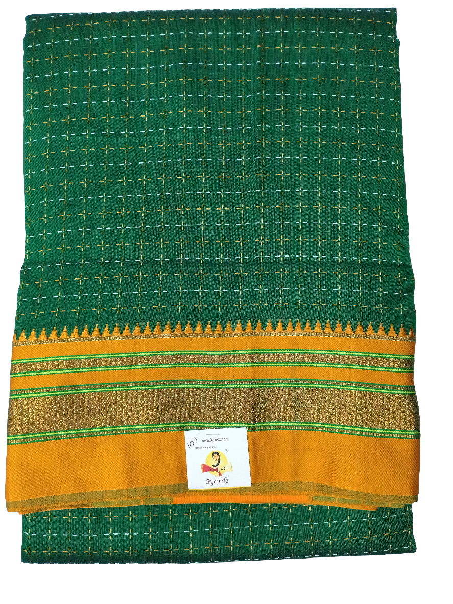 Ikkal embossed sarees madisar 10yardz