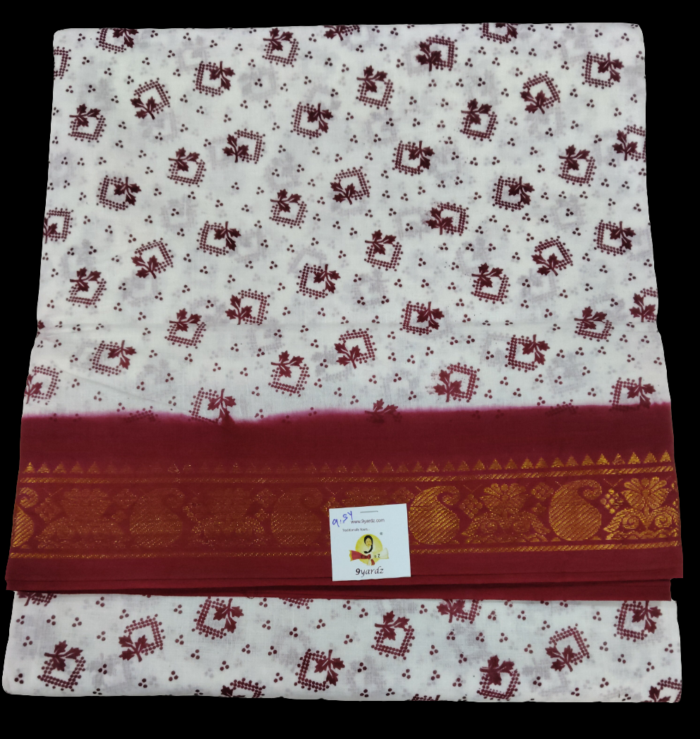 Sungudi cotton 9.5 yards madisar
