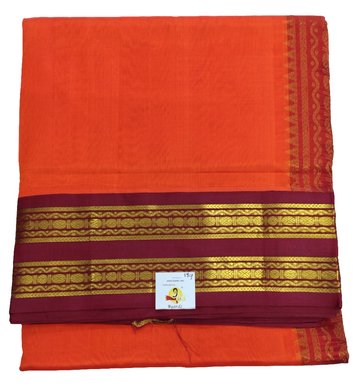 Pure silk cotton Korvai 12yardz