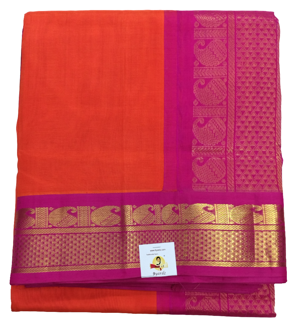 Pure silk cotton -Korvai 10yards madisar