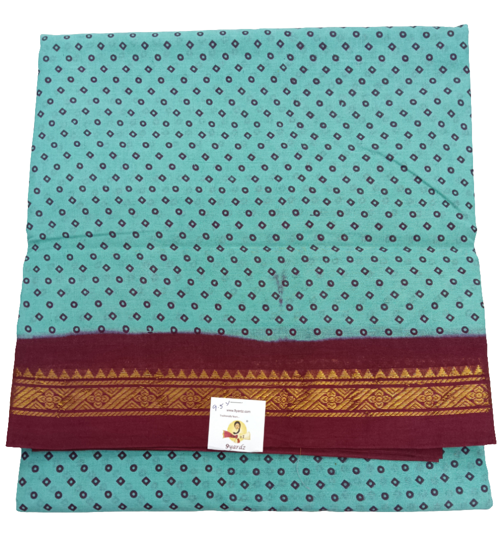 Sungudi cotton 9.5 yards madisar