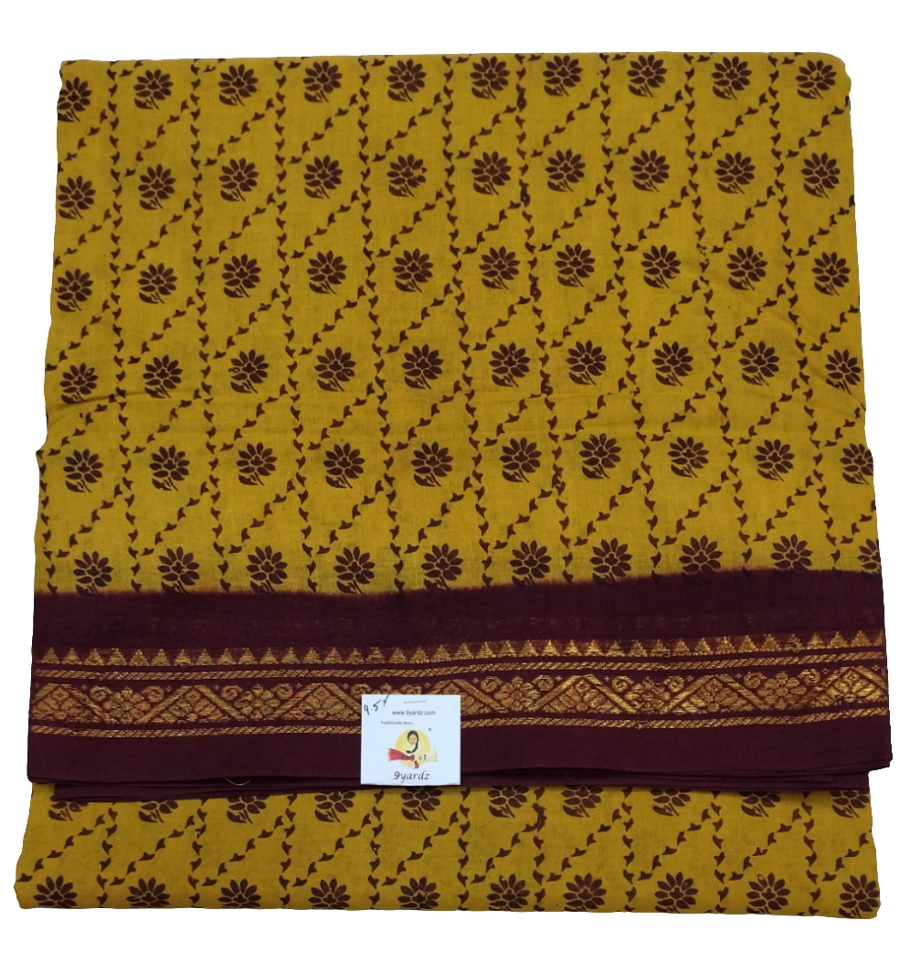 Sungudi cotton 9.5 yards madisar