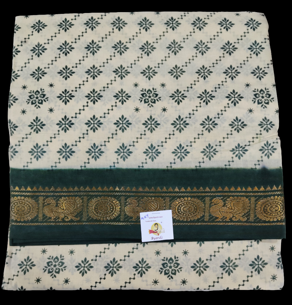 Sungudi cotton 9.5 yards madisar