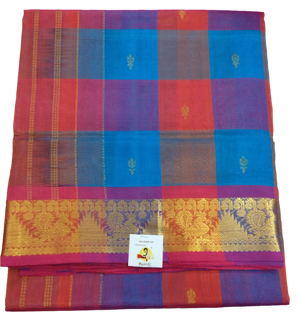 Pure silk cotton zari Palum Pazhamum Check