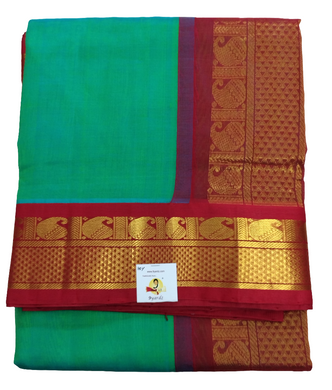 Pure silk cotton -Korvai 10yards madisar