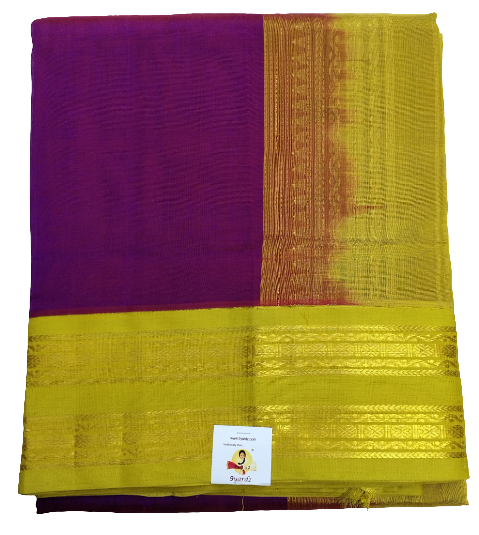 Pure silk cotton -Korvai 10yards madisar