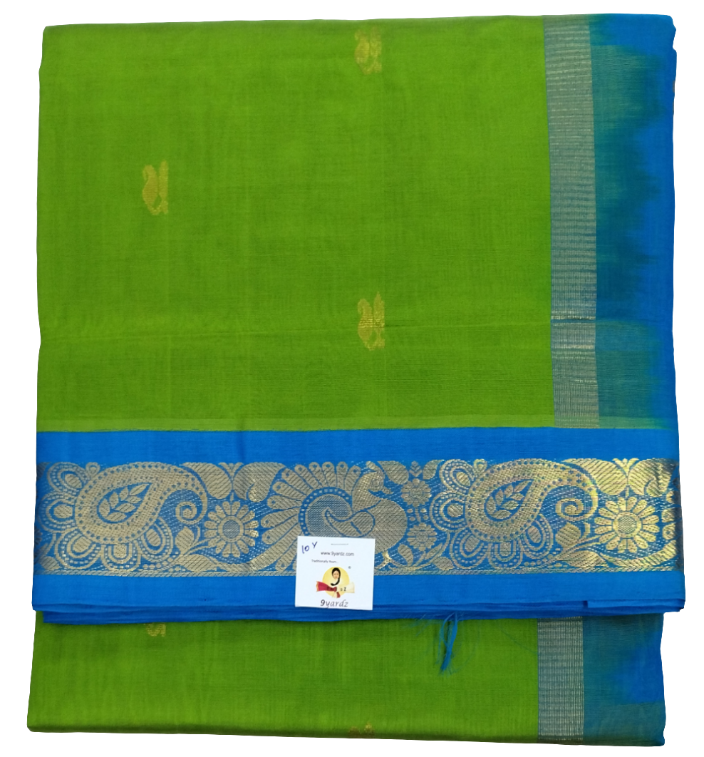 Pure silk cotton -Korvai 10yards madisar