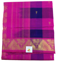 Load image into Gallery viewer, Pure silk cotton zari Pazhum Pazhamum Check