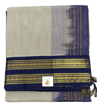 Load image into Gallery viewer, Pure silk cotton Korvai 12yardz