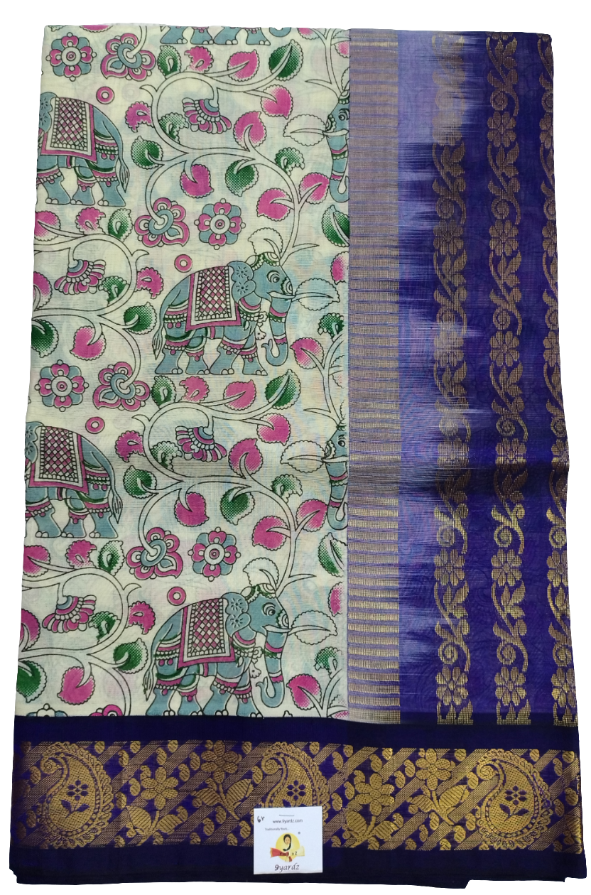 Pure silk cotton Printed 6 yards