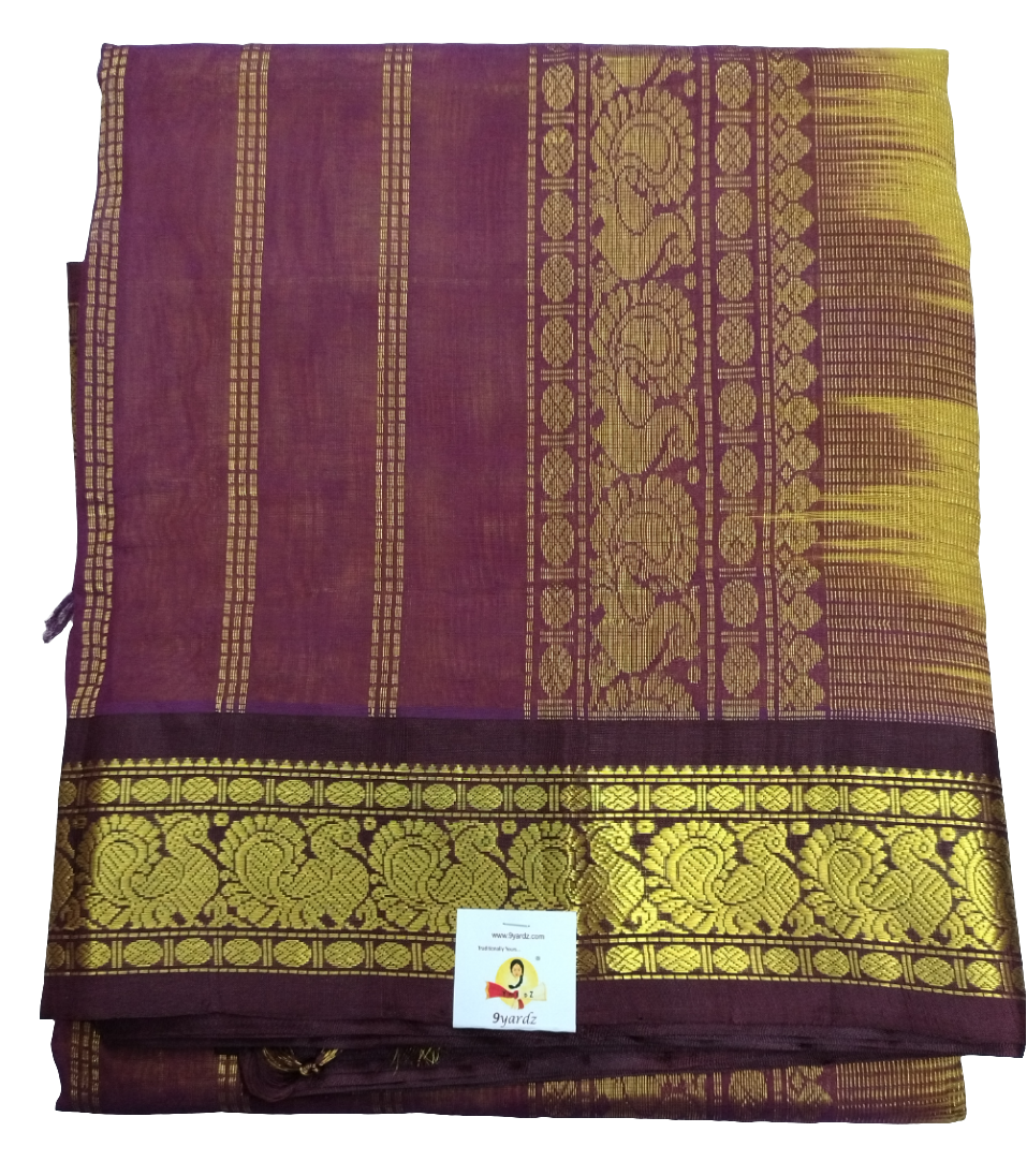 Pure silk cotton -Korvai 10yards madisar