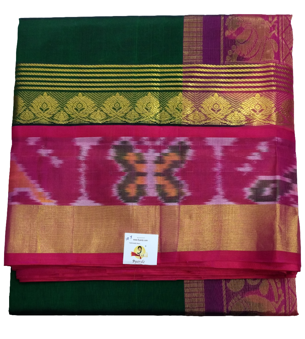 Korvai Silk Cotton Pochampalli 10yardz