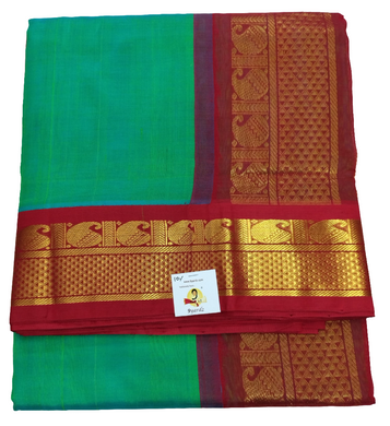 Pure silk cotton -Korvai 10yards madisar