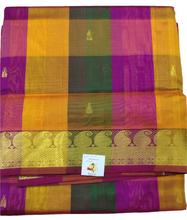 Load image into Gallery viewer, Pure silk cotton- pazhum pazhamum kattam with butta, 10yards (madisar)