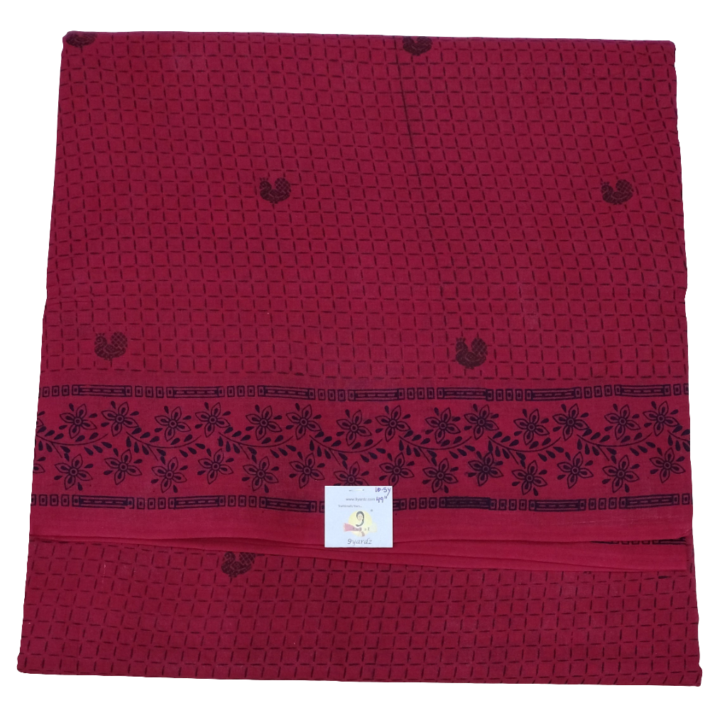 Sungudi cotton 10.5yards 49"
